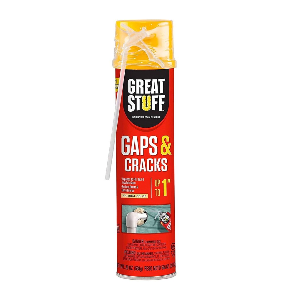 DDP 157911 Great Stuff Gaps & Cracks Foam Sealant, Minimal Expanding, 20-oz.