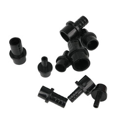1Pc Black PVC Hose Joints 20/25/32Mm to 8 10 12 16Mm Barbed Adapt PVC Pipe Fitti