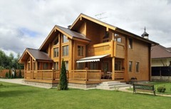 LOG HOUSE KIT # LH-237 ECO FRIENDLY WOOD PREFAB DIY BUILDING CABIN HOME DIY EASY