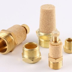 Pneumatic Brass Silencer Exhaust Muffler Filter Silencer Air Line Fitting M5-3/4
