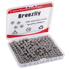 200 Pcs 5.5mm Stainless Steel Paint Mixing Balls Agitator Ball Set for Hobby