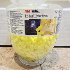 3M E-A-Rsoft Yellow Neons – 500 Pairs of Disposable Earplugs 391-1004 SEALED