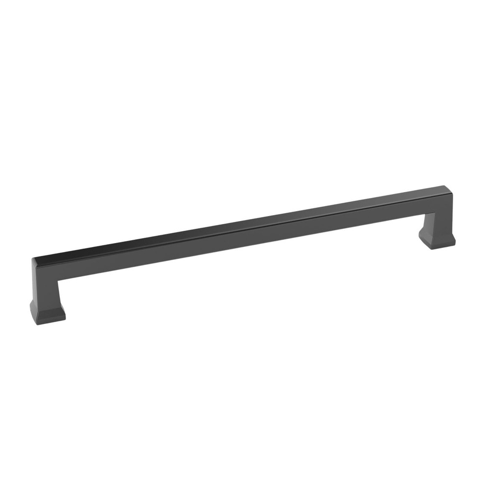 30204 – (Single) Conrad Door and Drawer Pull – 8in Center-to-Center, Matte Bl…