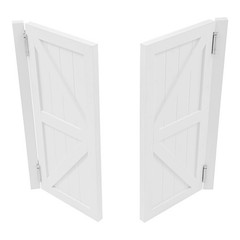 Partition Doors, Double-Door Leaf Wood Partition Doors for Entrance Partition