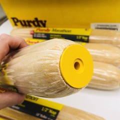 Purdy 144602183 Paint Roller Cover 1/2in Nap by 18in Semi Smooth-Rough 6 Pack