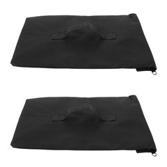 2Pcs Reusable Sports Sand Bags for Football Soccer Nets Black Oxford Fabric