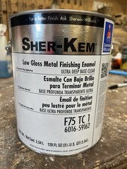 Gallon Sherwin Williams Sher-Kem Enamel Alkyd/ Tricorn Black / Low Gloss