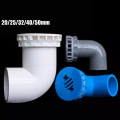 Water Tank Drainage Connector 90° Elbow 20/25/32/40/50mm Aquarium Pipe Fitting
