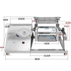 Pneumatic Coating Shaker Paint Shaker 360° Rotating Stainless Steel Paint Mixer