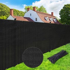 UPGRADE Privacy Screen 6′ x 50′ Fence Commercial Shade Cover with Brass Gromm…