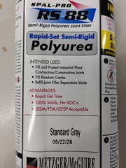 Metzger/McGuire Spal-Pro RS 88 Polyurea Joint Filler Standard Gray 05/22/26