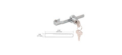 CRL 2040KA Chrome Keyed Alike Sliding Glass Door Lock