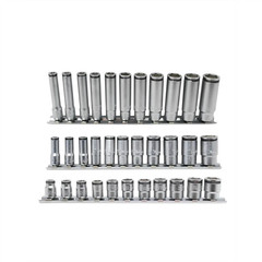 RS250/3Ko-ken USA 1/4″ Nut Grip Bundle with Short, Semi-Deep, and Deep 11 piece