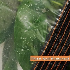 DEELNA Clear Tarp 10×12 FT Heavy Duty Waterproof, 8 Mil Clear Vinyl Tarps wit…