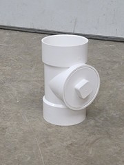 Lesso 6″ PVC DWV Cleanout Tee w/plug