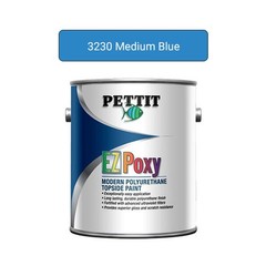 Pettit 3230Q EZ-Poxy Polyurethane Topside Finish, Medium Blue – Quart