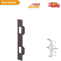 U 10538 Stamped Steel Door Security Strike – 5-1/2 In. Hole Spacing, 6 Screws