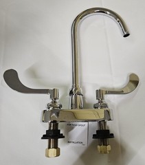 ZURN XL-FCO.5 Centerset Kitchen Laundry Room Faucet 2 Wristblade Handles
