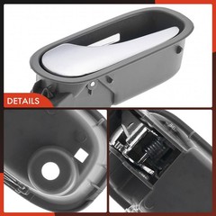 Malibu 2008-2012 Interior Door Handles Gray Titanium Chrome Lever 2-PC Front Set