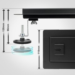 Shower Channel Black 30cm Stainless Steel Floor Drain 2in1 Double Sided, Tile Insa…