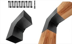 Pergola DIY Bracket Kits 2-Way L Shaped Corner Brackets 6″ x 6″