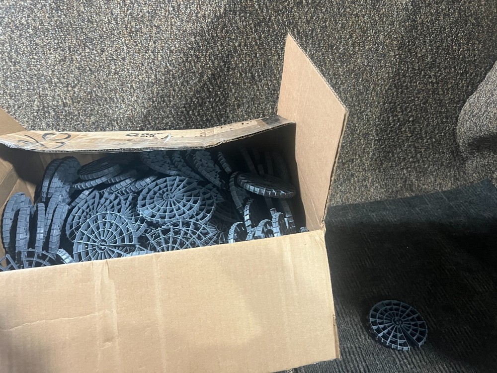 (Box of 250) Dayton PSW Aztec Space Wheel, 2″ Mesh To #3 – 10MM 121324 Plastic