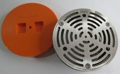 NEW MIFAB TS5-1 ROUND 5″ NICKEL BRONZE TOP SET HEELPROOF FLOOR DRAIN STRAINER