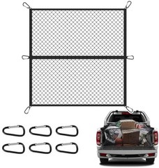 Foldable Cargo Net for Pickup Truck Bed,4′ x 4′ Ultra Strong Stretch to 8’x8’…