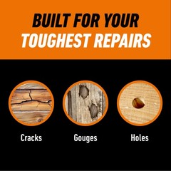 Gorilla All Purpose Wood Filler, Natural Color, 6 Ounce 1 – Pack,
