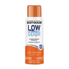 Rust-Oleum 156856 11 oz Low Odor Water-Based Spray Paint Orange Soda