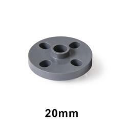 PVC Water Supply Pipe Wall Mount Floor Flange Fittings Solvent Weld ID 20-200mm
