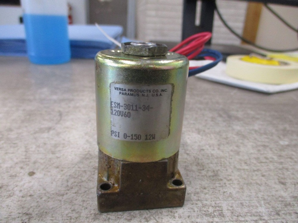 Versa Air Valve ESM-3011-34-120V60 120V 60Hz 0-150 PSI Used