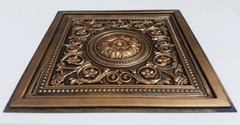 Washable PVC Ceiling Tiles – 2′ x 2′ Lay-in Tile Mold Free, Majesty Bronze Black