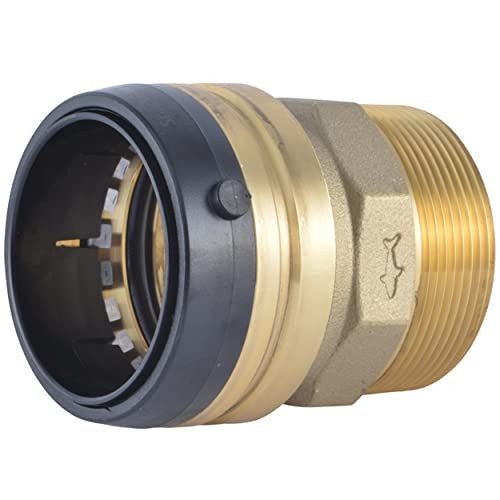 Sharkbite Male Adapter Push-to-Connect x MNPT, For 1 in Tube OD in Brass