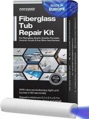 Fiberglass Tub Repair Kit (Clear, White Acrylic & Dark White Color) – Fix You