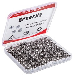 200 Pcs 5.5mm Stainless Steel Paint Mixing Balls Agitator Ball Set for Hobby