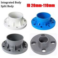 PVC Wall Mount Floor Flange Fitting ID 20mm-110mm Water Supply Pipe Solvent Weld