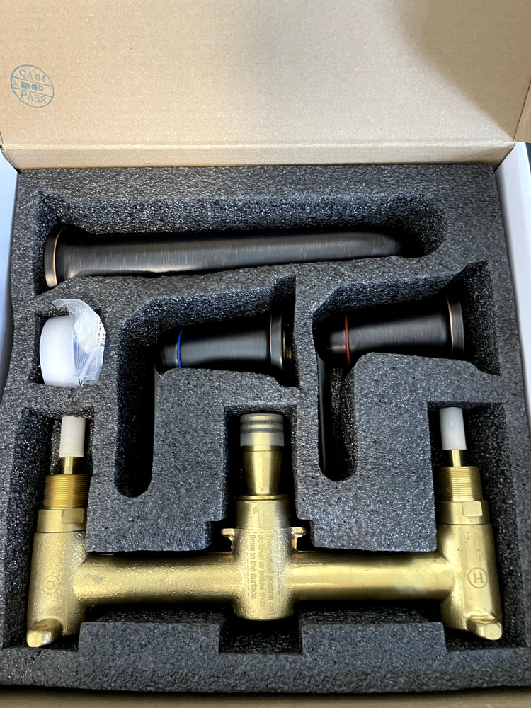Wintap 9805ORB Wall Mount Bathroom Faucet, Oil Rubbed Bronze, 8.5 inch 3 Holes