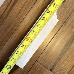 4 Maple 35-1/4″ Wood Fluted 1/4 Split Post Cabinet or Island Trim Leg Unfinished
