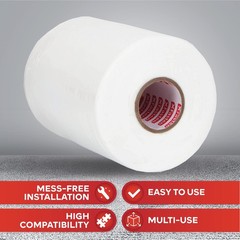 XFasten Waterproofing Membrane Sheet, 6” x 75 Ft 6 Inches x 75 Feet, White