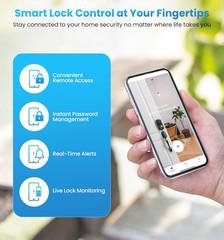 G1 Gateway Compatible with KK Home APP, Smart Door Lock WiFi Bridge for Remote C