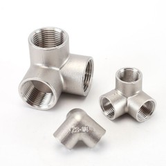 BSP 1/2″ 3/4″ 1″ Stainless Steel Female 3-Way Elbow Connector Tee Pipe Fittings