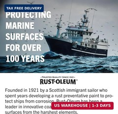 Rust-Oleum 396958 Marine Coatings Topside Paint, Quart, Gloss Navy Blue