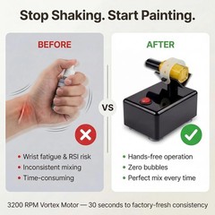 Professional Vortex Shaker for Paint, Gel Polish & Tattoo Inks – Compact Design