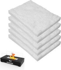 5 Pcs Ceramic Wool Wick Sponge to Extend Burn Time – 12″ x 8″ x 1″ (Thick)