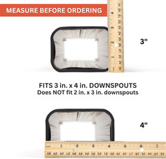 Downspout Finishing Trim | 3″ X 4″ Downspout End Cap | Covers Sharp Edges | Prot