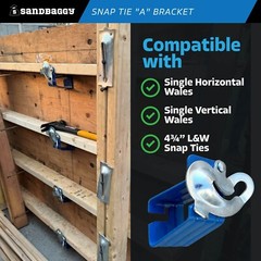 Sandbaggy Jahn A Bracket – Hot Dipped Galvanized – Snap Tie Clamp