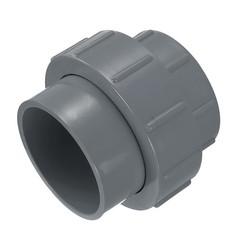 uxcell 3″ Union PVC Coupling Pipe Fitting (Socket x Socket) 3 Inch, Gray