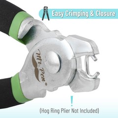 Mr. Pen Galvanized Hog Rings, 3/8″, 425 Pcs, Auto 425 Silver