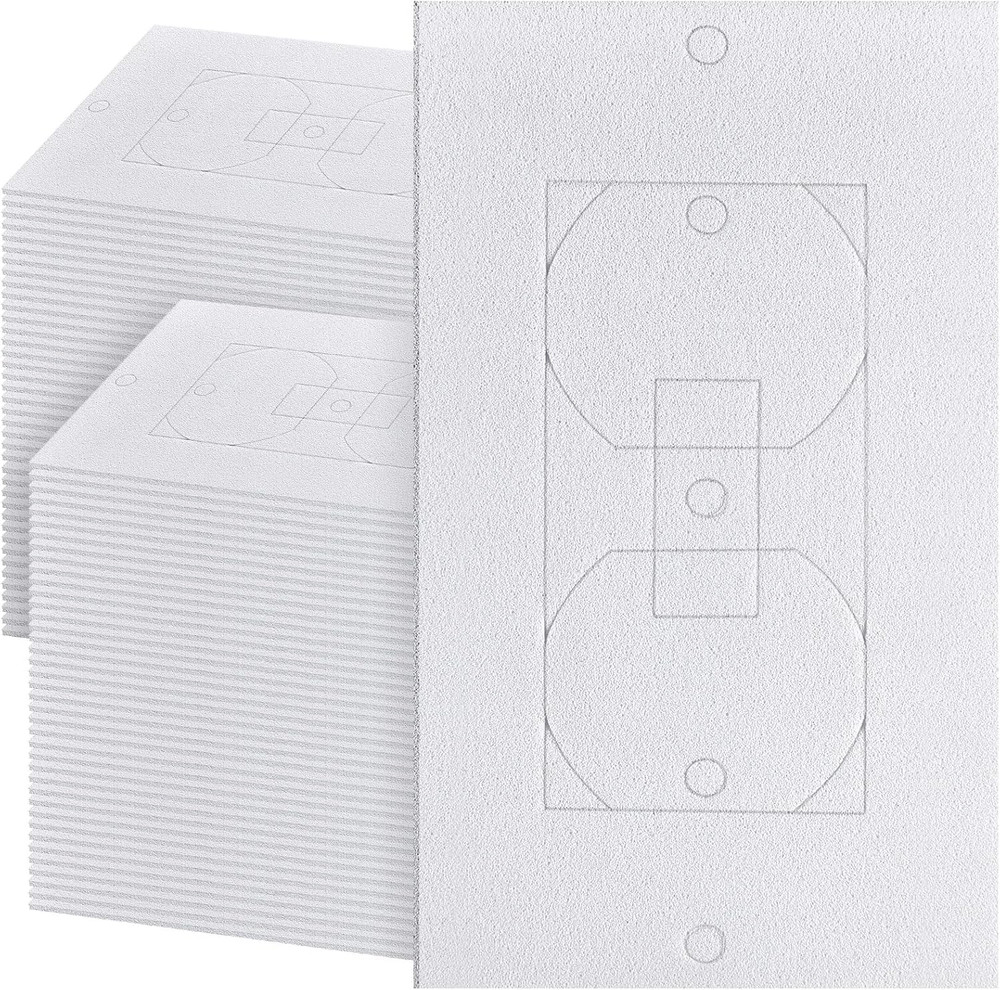 Tondiamo 100 Pcs Outlet Insulation and Draft Sealers Foam Insulation Pads Electr